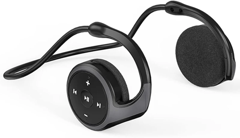Cuffie Bluetooth 5.0 per sport, con supporto scheda TF e radio FM, CVC8.0, cancellazione del rumore, 12 ore di riproduzione per corsa, ciclismo, palestra