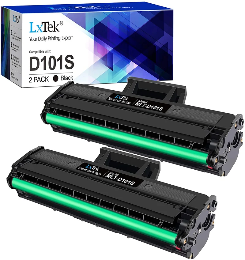 LxTek Compatibili Cartucce di Toner Sostituzione per Samsung MLT-D101S per SCX-3405W SCX-3405 SCX-3405FW SCX-3400 ML-2160 ML-2165 ML-2165W ML-2168 SF-760 SF-761 SF-760P (Nero, 2-Pack)