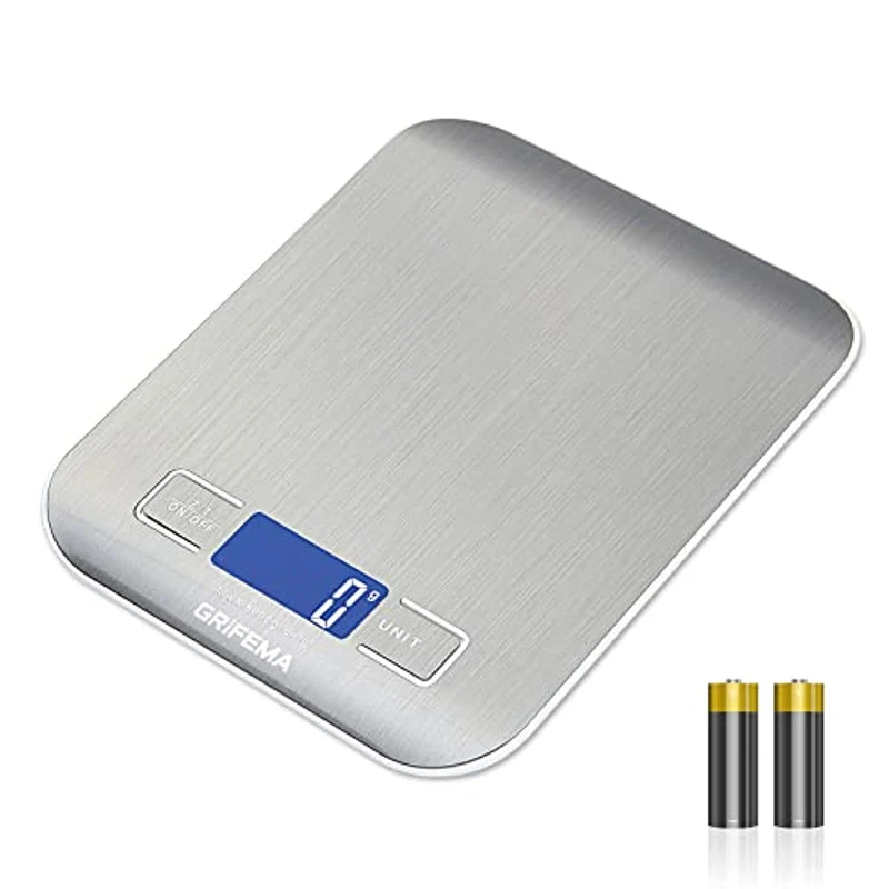 GRIFEMA - Bilancia da Cucina Smart Digitale con Funzione Tare, Alta Precision, Digitale [Exclusiva Amazon] [Esclusiva Amazon]
