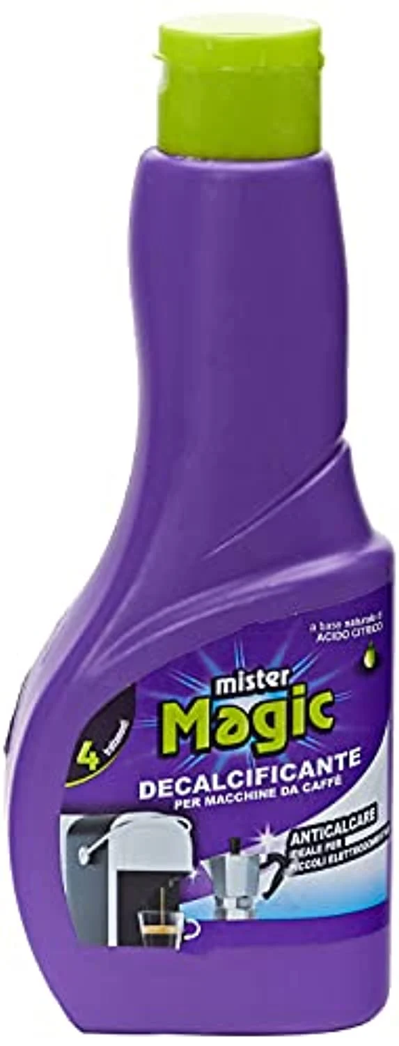 Mr Magic Mister Magic Decalcificante Macchinetta caffè, Trattamento Anticalcare per Piccoli Elettrodomestici, Multicolore, 16.7x7.3x3.7 cm