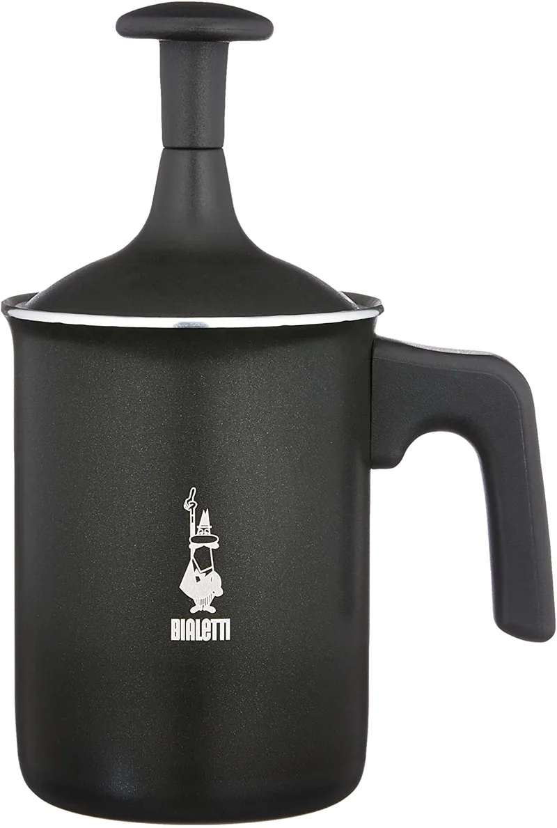 Bialetti Tuttocrema Aluminium, Nero, 6 Tazze, 1L