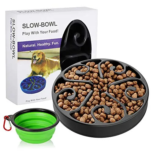 AIIYME Alimentatore Lento Ciotola per Cani Divertente...