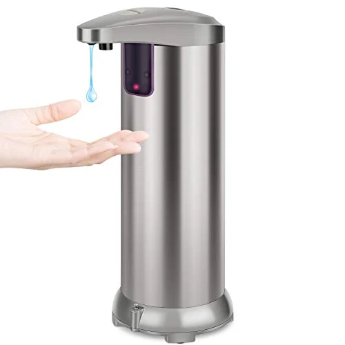XCAI Dispenser di Sapone Automatico con Acciaio Inossidabile, sensore di...