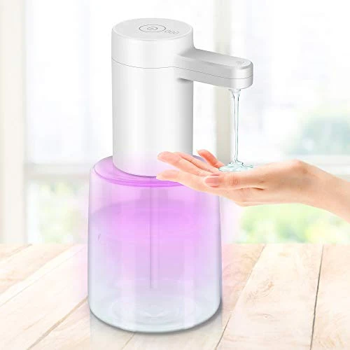 Dispenser Sapone Automatico, 450ML Distributore di Touchless Bianco