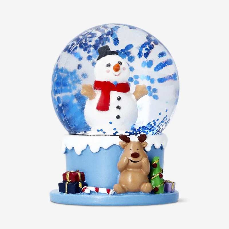 Snow globe with snowman - 6 cm
