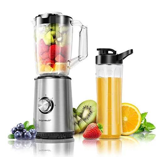 Aigostar Baron – Frullatore portatile 2 in 1 per frutta e verdura. 350W e...