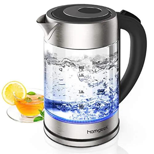 Bollitore Elettrico, Homgeek Acqua Elettrico Veloce da 2200W /...