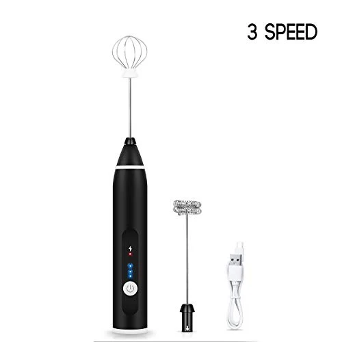 Miscelatore Latte Portatile Montalatte Elettrico USB Ricaricabile 3 Velocità...