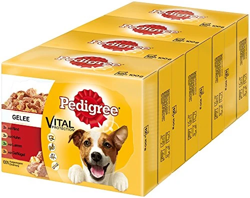 Pedigree Vital Protection, Cibo per cani con carne 48 Buste (4 x 12 x 100g)