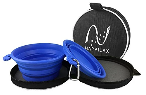 Happilax Ciotole pieghevoli per cani e gatti di taglia piccola, media e...