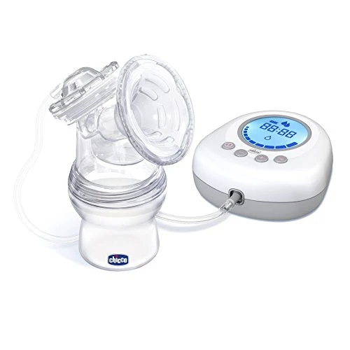 Chicco Naturally Me Tiralatte Elettrico, 10 livelli d’intensità, Bianco
