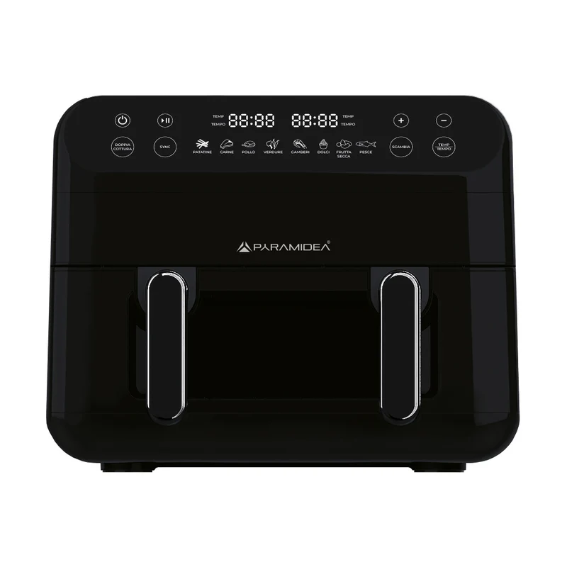 PYRAMIDEA Friggitrice ad Aria 12 Litri Digitale Colore Nero AF1220B