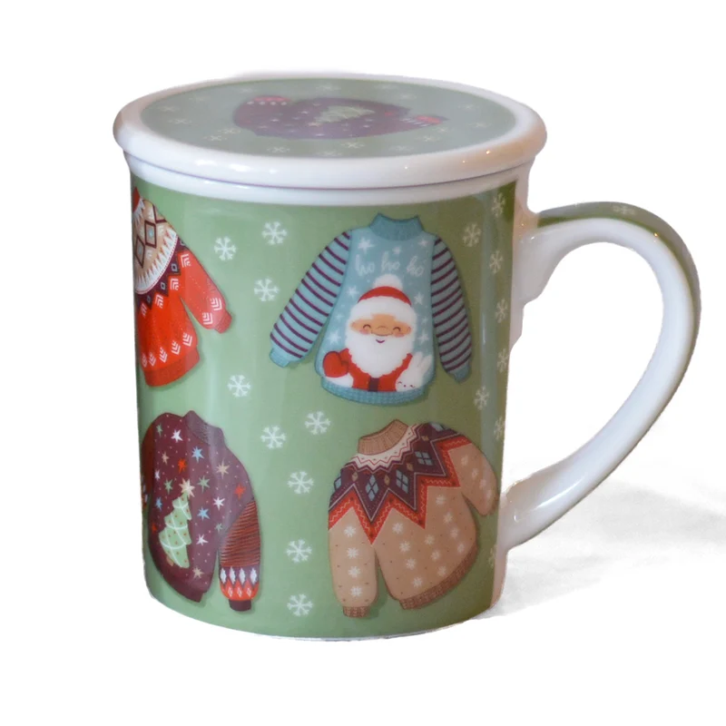 Tazza Teiera con Filtro Integrato – Motivo Natalizio