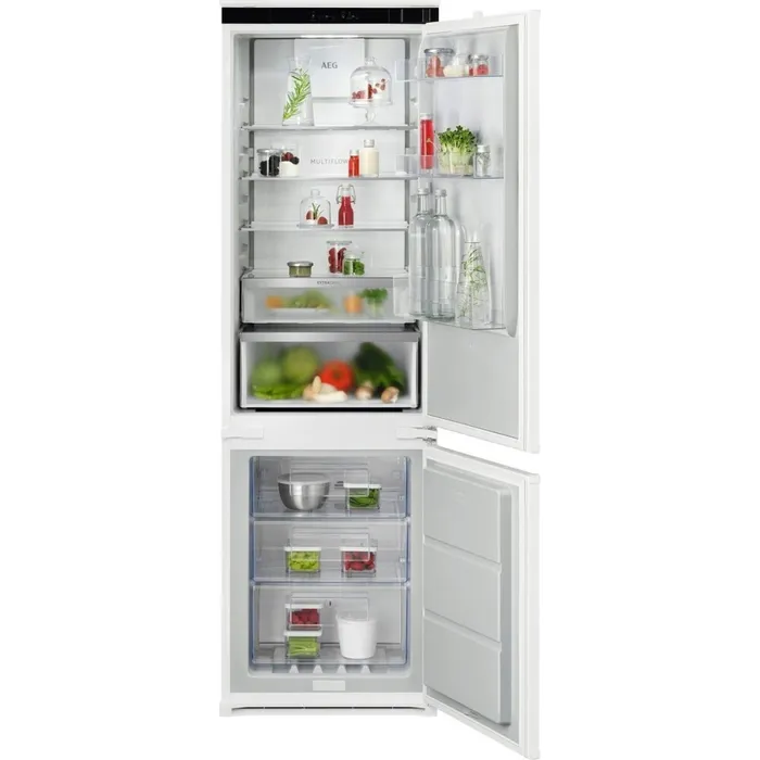Frigorifero Aeg NSC7C181ES serie 7000 con congelatore da incasso cm. 54, altezza 178, 249 litri, TwinTech, Total No Frost, FastFreeze