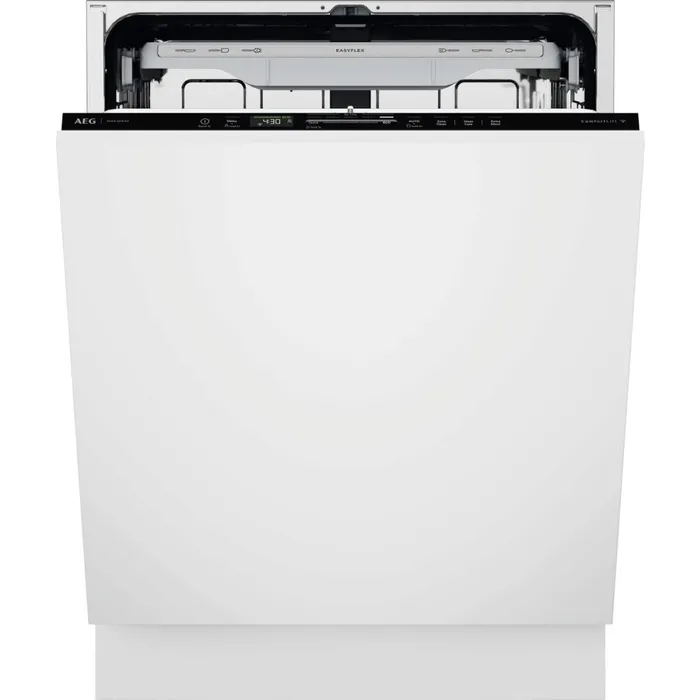 Lavastoviglie Aeg NG82IX5TK serie 8000 Lavastoviglie integrata totale cm. 60, 14 coperti, Tecnologia AirDry, terzo cestello, ZoneClean, WiFi, classe A