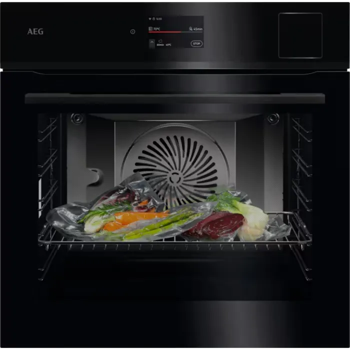 FORNO Aeg NBP8S731AB serie 8000 Forno a vapore multifunzione cm. 60, 70 litri, Connettività Wi-Fi, AI TasteAssist, termosonda, classe A++, nero