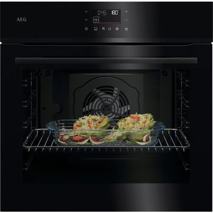 FORNO Aeg NBU5A43PB serie 5000 Forno elettrico multifunzione, cm. 60, 72 litri, pulizia aqua cleaning, AirFry, classe A++, nero
