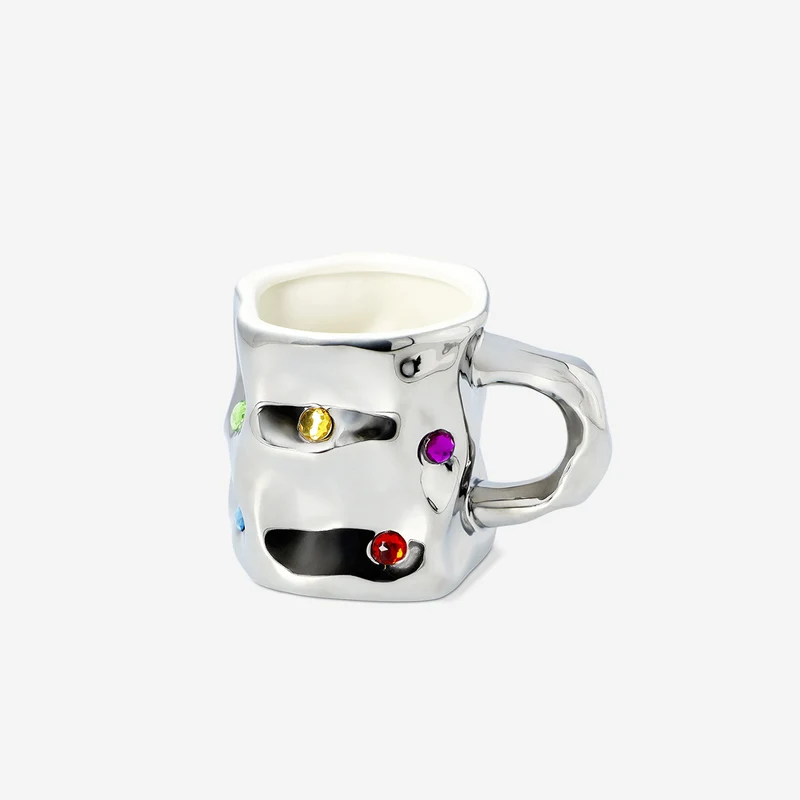 Silver mug with gemstones - 270 ml
