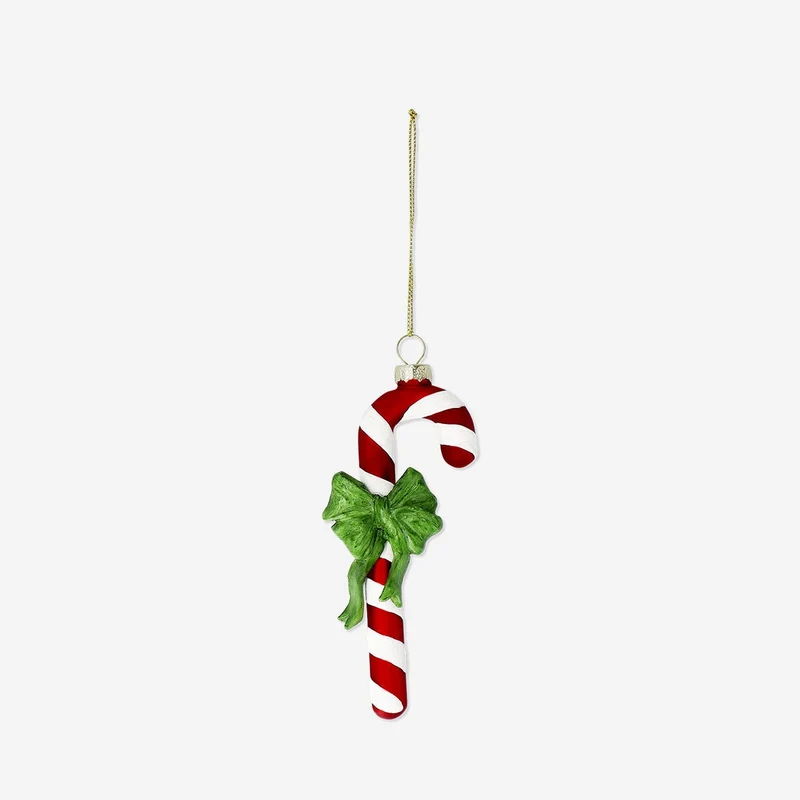 Christmas bauble - Candy cane with ribbon