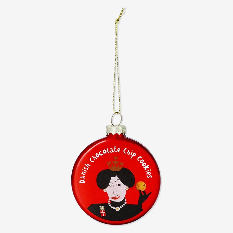 Christmas bauble - Chocolate cookies in tin