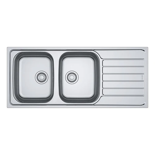 LAVELLO Franke SKX 621 Spark Lavello 2 vasche incasso 116 x 50 con gocciolatoio destro - inox satinato 101.0712.133