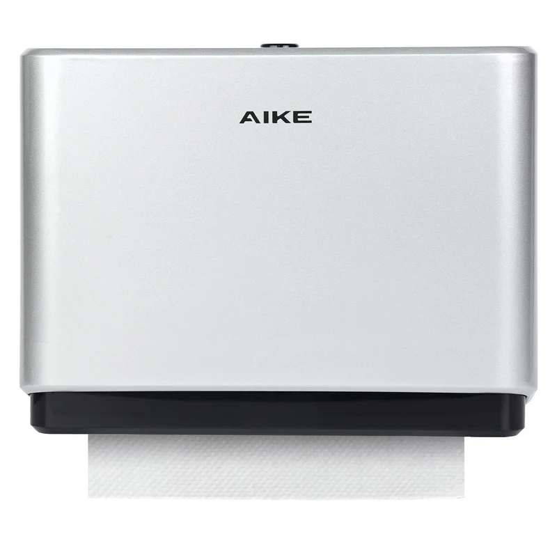 AIKE Dispenser Carta Asciugamani da Parete, Dispenser di Asciugamani con Piega a V Compatibile con Piega a C, Adatto per Carta Piegata Dimensioni 25,3x8 (cm), Può Contenere 200 Asciugamani di Carta