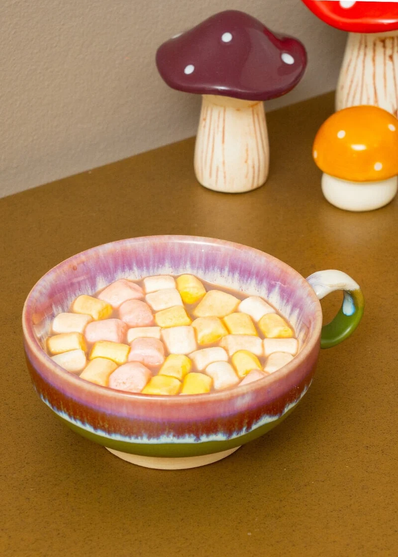Mug with running glaze - 200 ml