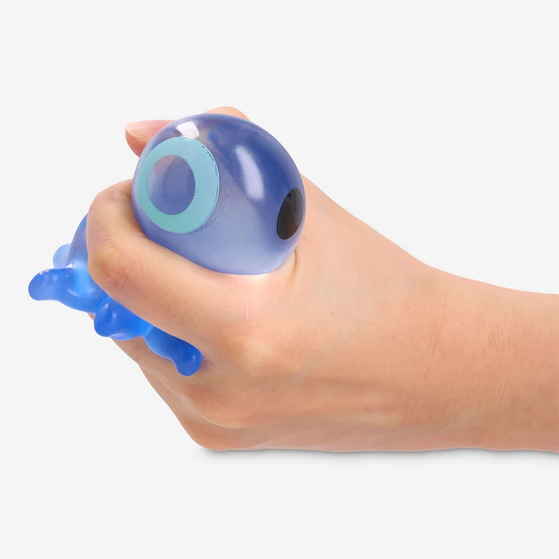 Press me toy - Blue octopus