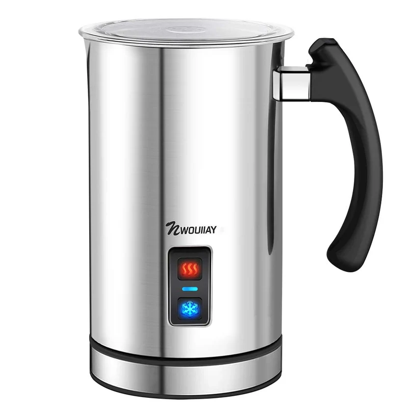 Montalatte elettrico automatico da 500 watt 240 ml in acciaio inossidabile adatto per rivestimento antiaderente schiuma di latte caldo e freddo facile da pulire