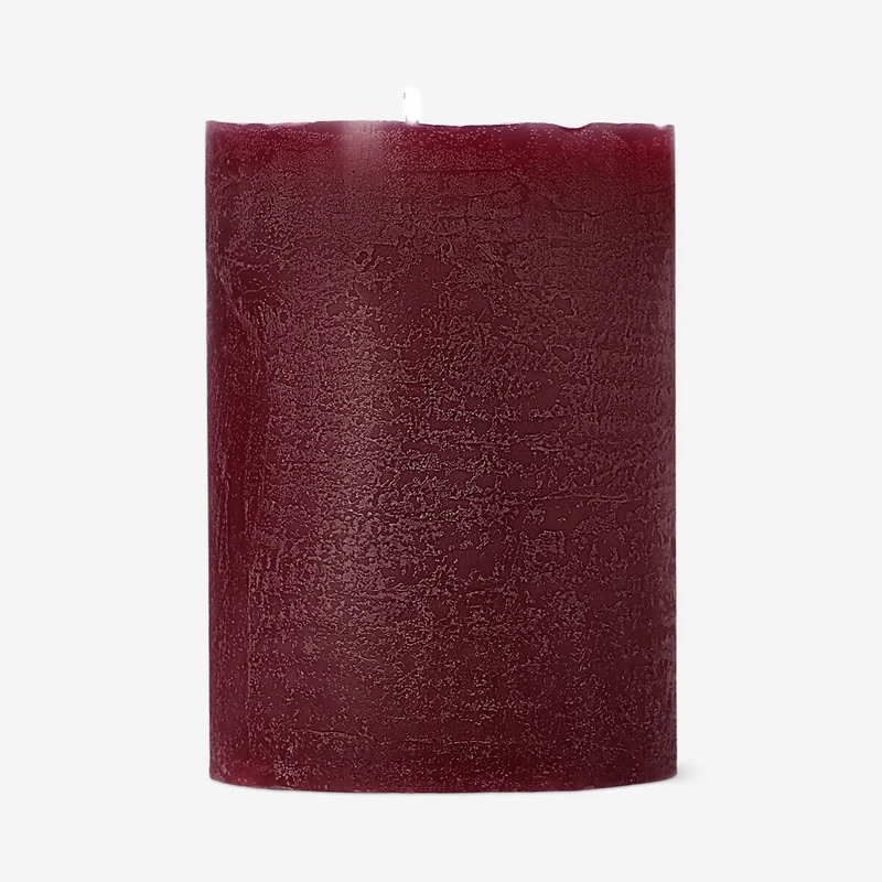 Burgundy dinner candle - 8 cm