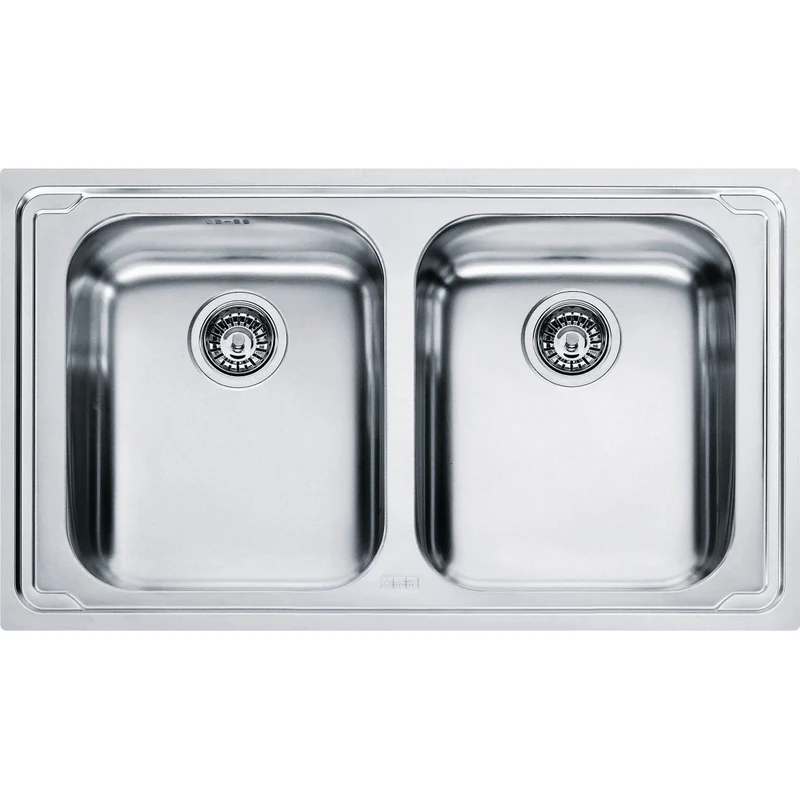 LAVELLO Franke LLX 620-L Logica Line Lavello 2 vasche incasso 86 x 50 - inox satinato 101.0153.292
