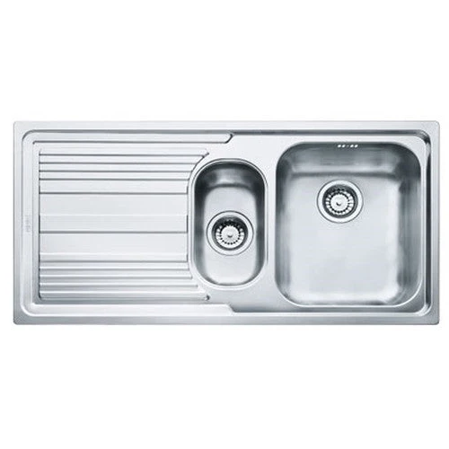 LAVELLO Franke LLX 651 Logica Line Lavello 1 vasca e 1/2 incasso 100 x 50 con gocciolatoio sinistro - inox satinato 101.0085.812