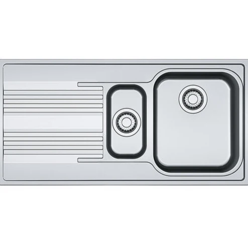 LAVELLO Franke SRX 651 Smart Lavello 1 vasca e 1/2 incasso 100 x 50 con gocciolatoio sinistro - inox satinato 101
