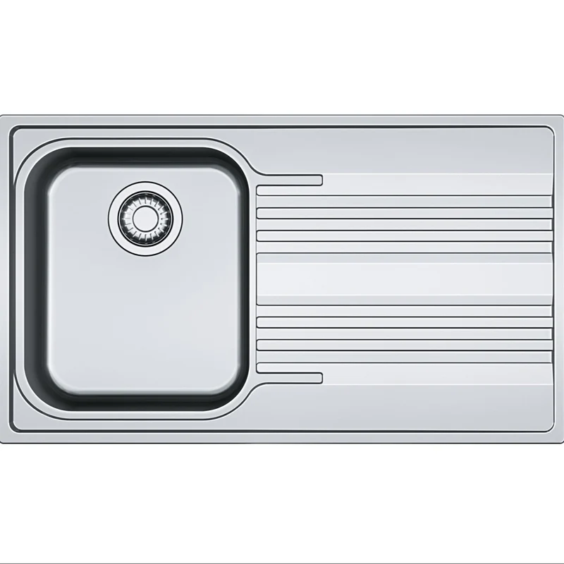LAVELLO Franke SRX 611-86 Smart Lavello 1 vasca incasso 86 x 50 con gocciolatoio destro - inox 101.0356.760