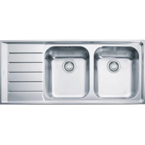 LAVELLO Franke NEX 621 Neptune Lavello 2 vasche incasso 116 x 51 con gocciolatoio sinistro - inox satinato 101.0040.736