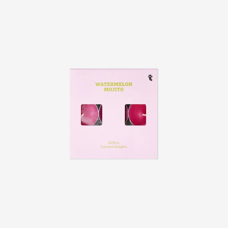 Scented tealights with watermelon fragrance - 18 pcs