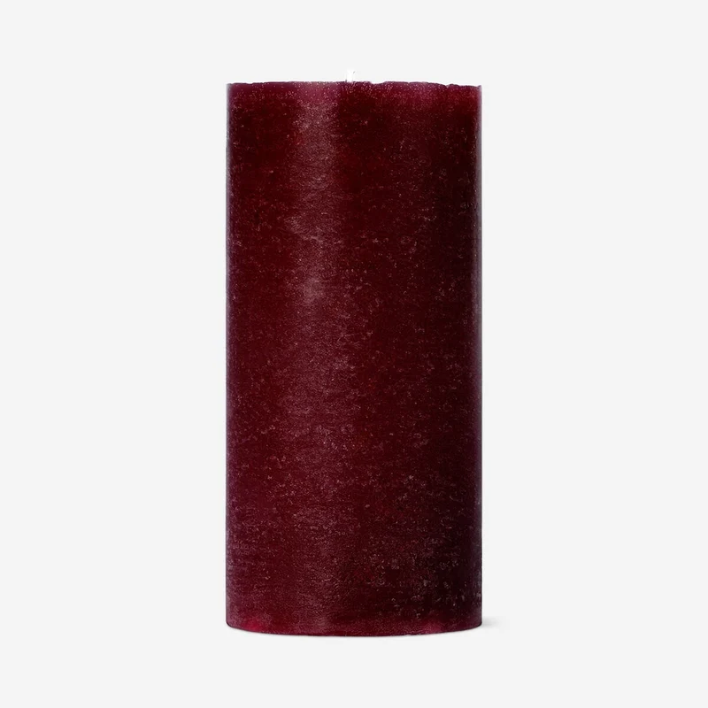 Burgundy dinner candle - 12 cm