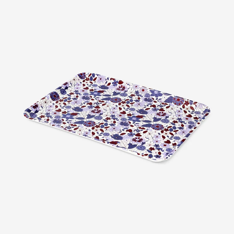 Floral decorative tray