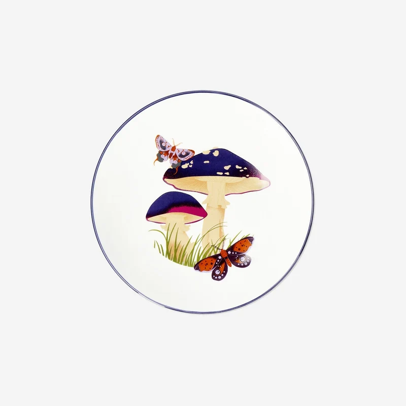 Ceramic mushroom plate - 20 cm