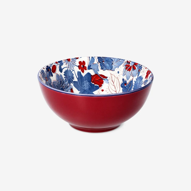 Floral ceramic bowl - 13 cm