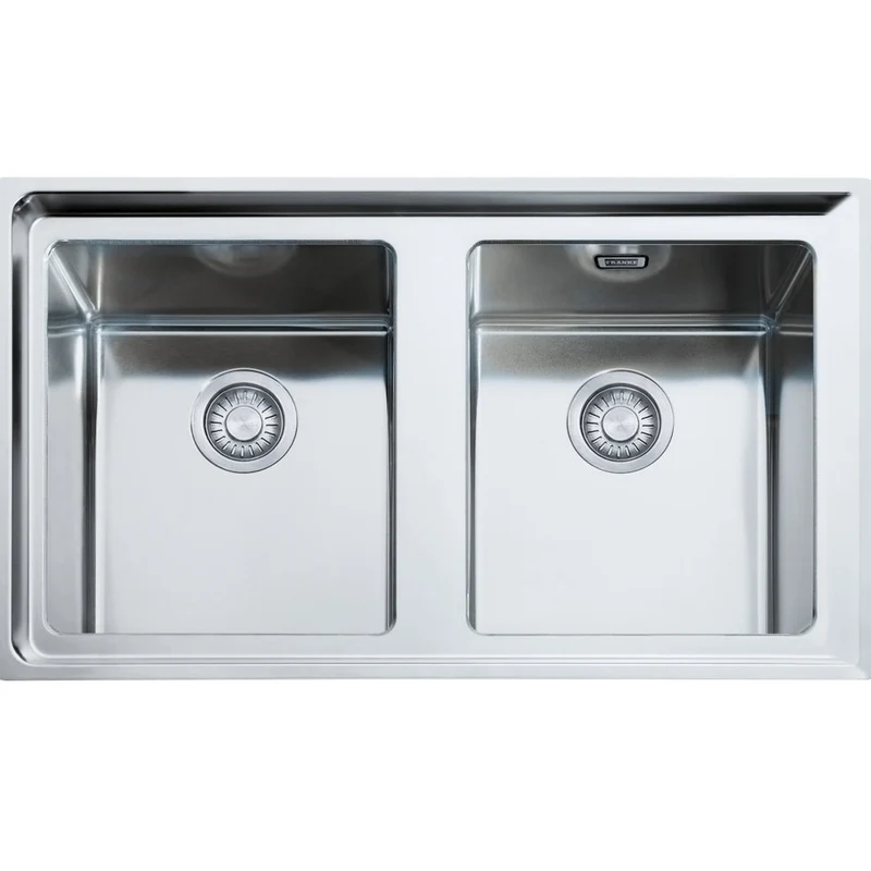 LAVELLO Franke NPX 620 Neptune Plus Lavello 2 vasche incasso 86 x 51 - inox satinato 101.0068.373