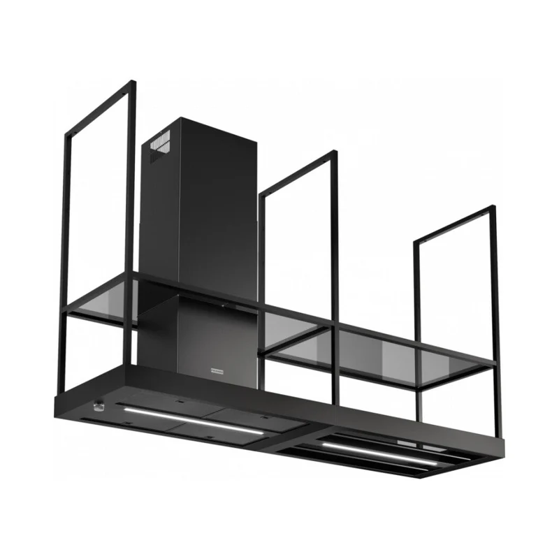 CAPPA Franke FMY BK MATT F180 Mythos T-Shelf Cappa ad isola cm. 180 - black matt 325.0678.073