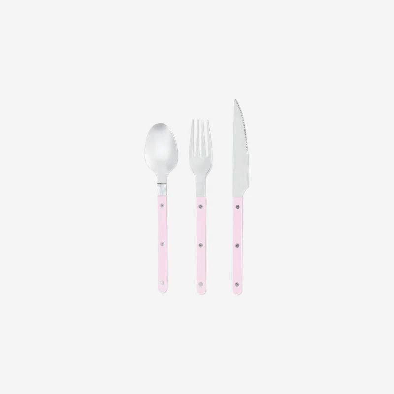 Pink cutlery set - 3 pcs