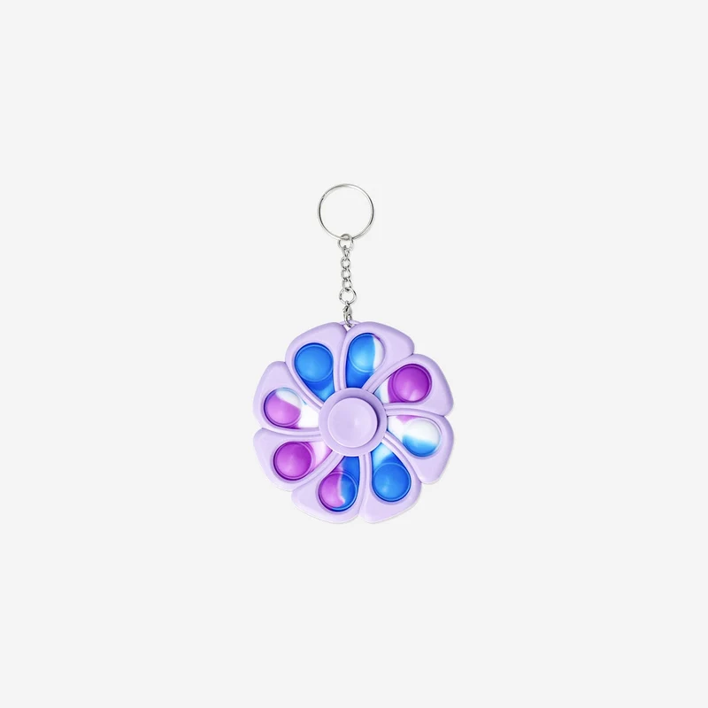Key ring - Spinning flower