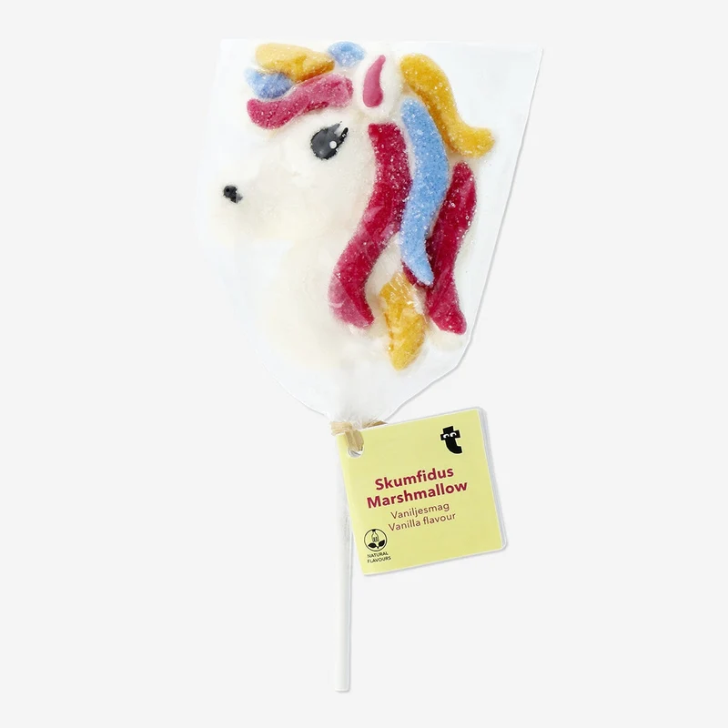 Unicorn marshmallow on a stick - Vanilla flavour