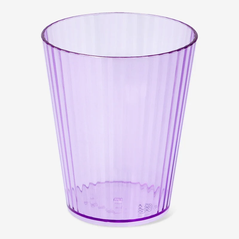 Purple plastic drinking glass - 330 ml
