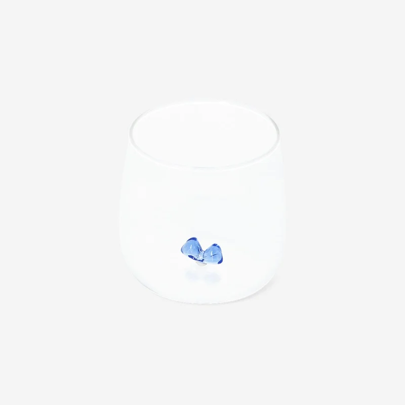 Drinking glass with embossed bow - 480 ml
