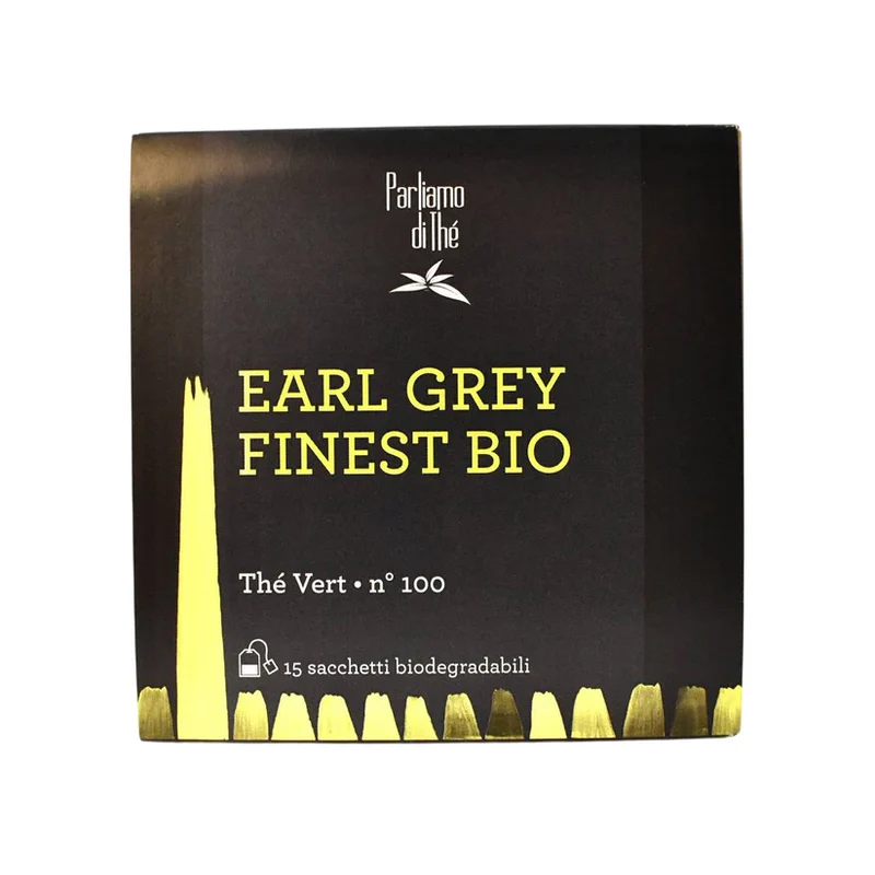 Tè Verde Cinese Earl Grey Finest Bio in bustine