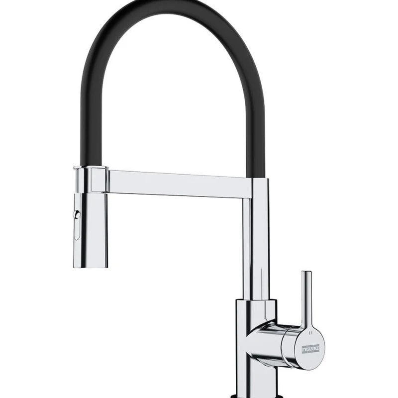 MISCELATORE Franke LINA SEMI-PRO Miscelatore cucina con doccetta - cromo/nero 115.0626.085