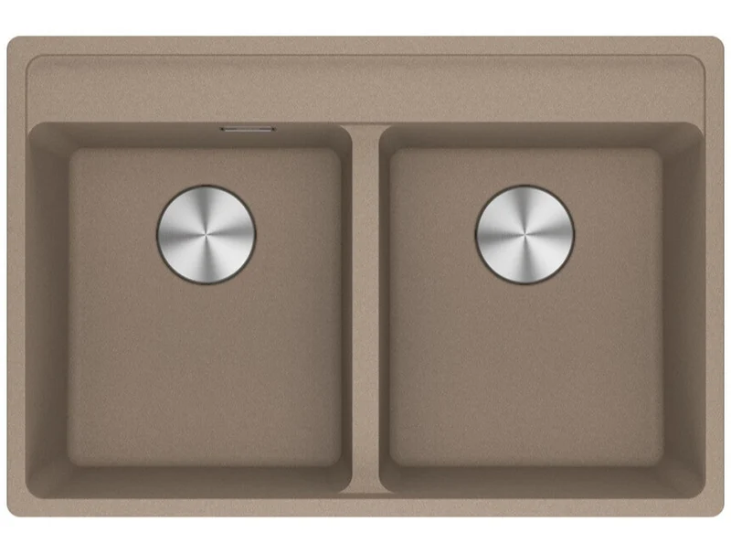 LAVELLO Franke MRG 620-35-35 TL Maris Lavello 2 vasche incasso 76 x 51 - oyster 114.0661.680